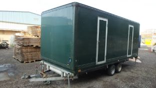 Toilet Cubicle trailer - Andy Loos Ltd - 3x Mens & 3x Ladies - in need of repair
