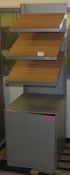 Product display cabinet with under counter cupboard