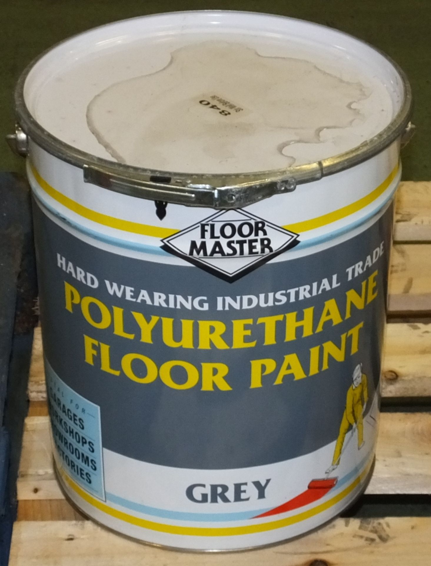 Floormaster Hard Wearing Industrial Trade Polyurethane Floor Paint - GREY - 20LTR