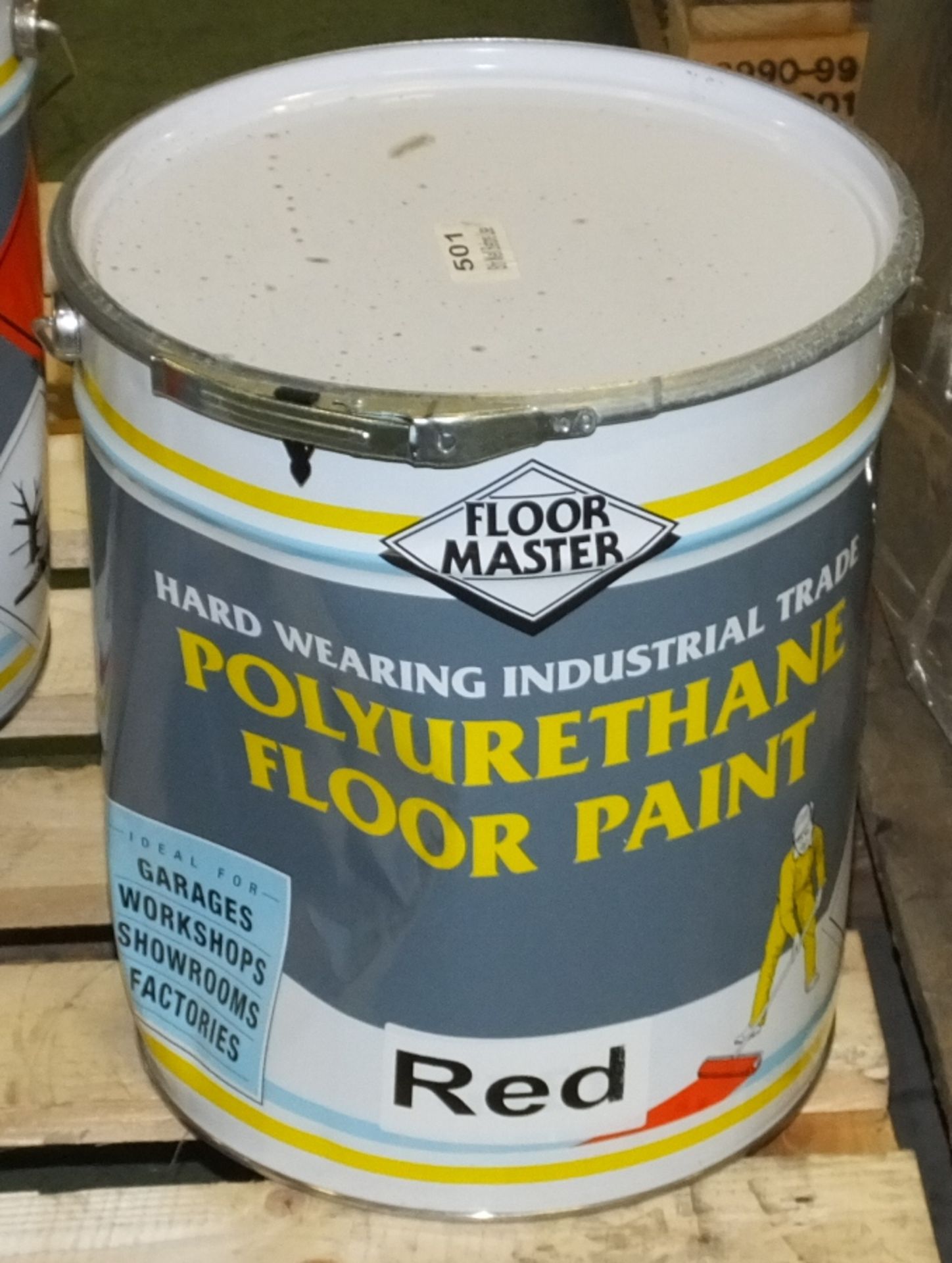 Floormaster Hard Wearing Industrial Trade Polyurethane Floor Paint - RED - 20LTR