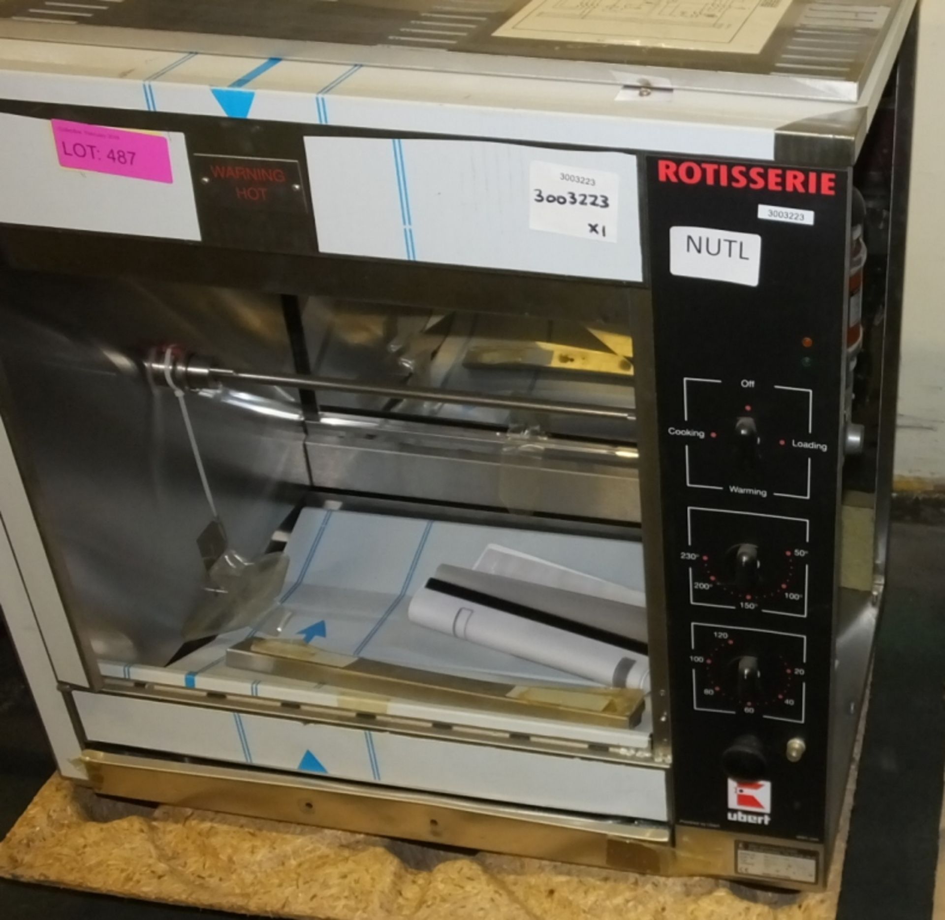 Ubert RTE80 - Compack Rotisserie, No glass In door - 240v - Bild 3 aus 3