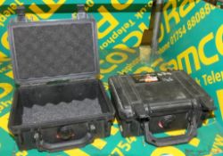 2x Trijicon small Peli transit cases