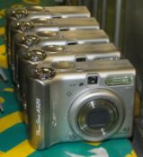 5x Canon Powershot A520 digital cameras