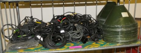Festoon cables, Green lamp shades NSN 6210-99-451-6176 approx 45