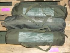 3x Ex-MoD Free standing mosquito nets in carry bags