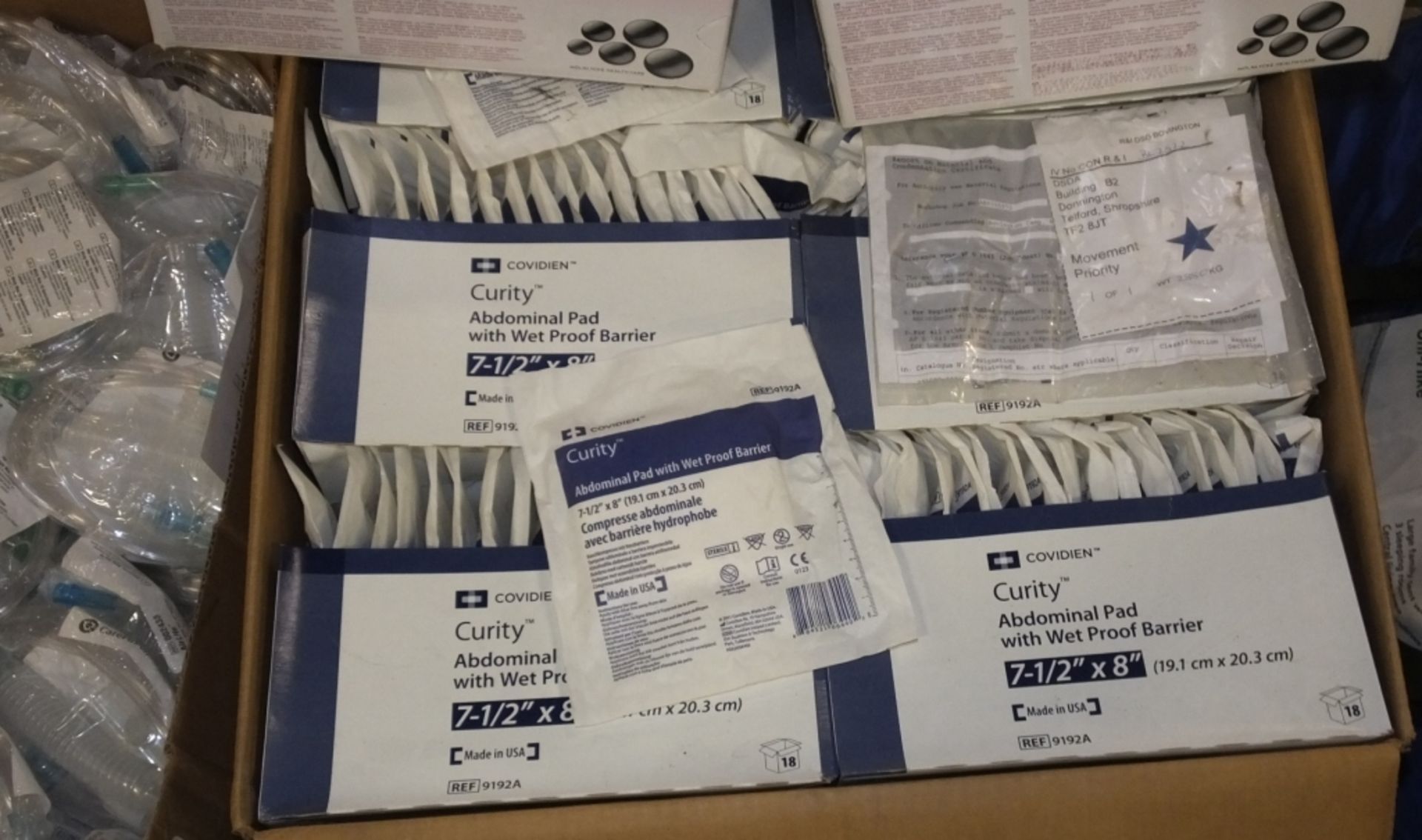 2x Boxes of Latex Biogel Surgical Gloves, Coviden Abdominal Pads, Carefusion Airlife Tubes - Image 3 of 5