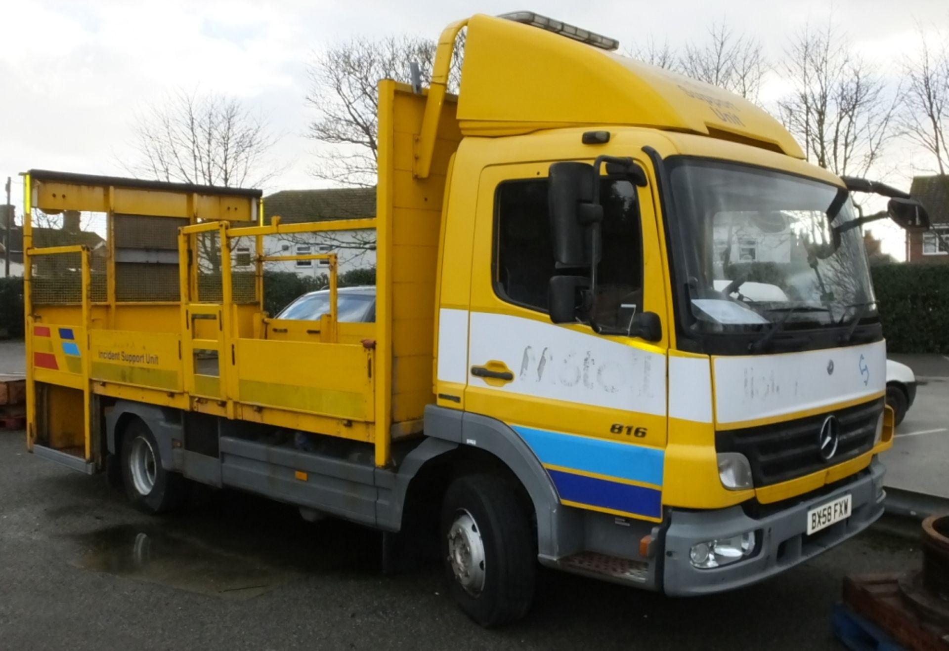 Ex Motorway Incident Cone Laying Truck - Mercedes Blue Tech 4 7.5T Mercedes Atego, 58 Plat