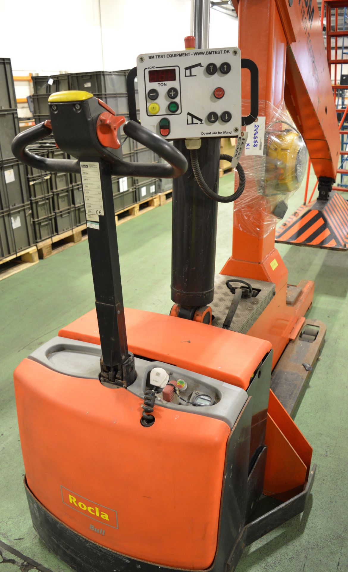 BM Load Tester with Rocla TW20ac Pallet Truck. BM Anchor Pin. - Image 2 of 5