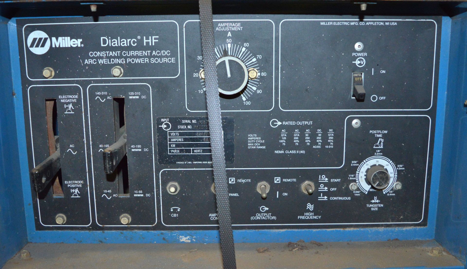 Miller Dialarc HF Welding Power Source. - Image 2 of 2