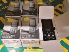 6x Samsung GT-S5611V Mobile Phone.