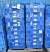 Approx 40x Plastic Trays - Internal dims 560 x 360 x 260mm.