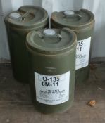 3x Fuchs OM-11 0-135 25ltr. COLLECTION ONLY.