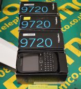4x Blackberry 9720 Mobile Phone Boxed.