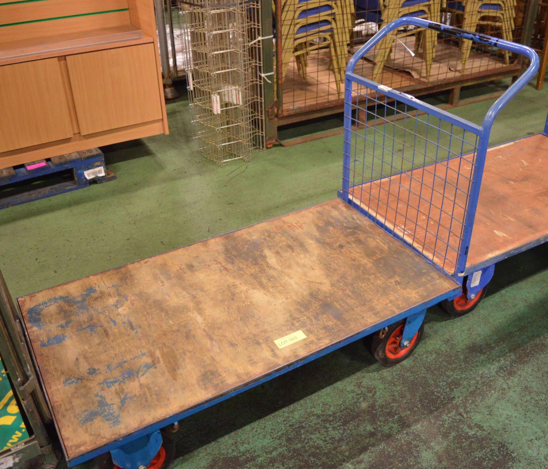 4 Wheel Trolley 1200 x 680mm excl. Handle.