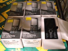 6x Samsung GT-S5611V Mobile Phone.