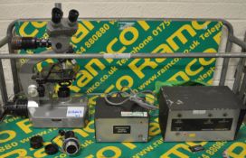 Trans Sonic 7057-3 Microscope/Ferroscope & Accessories.