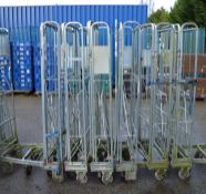 6x Space Saving Trolley - Open W 800 x D 660 x H 1750mm.