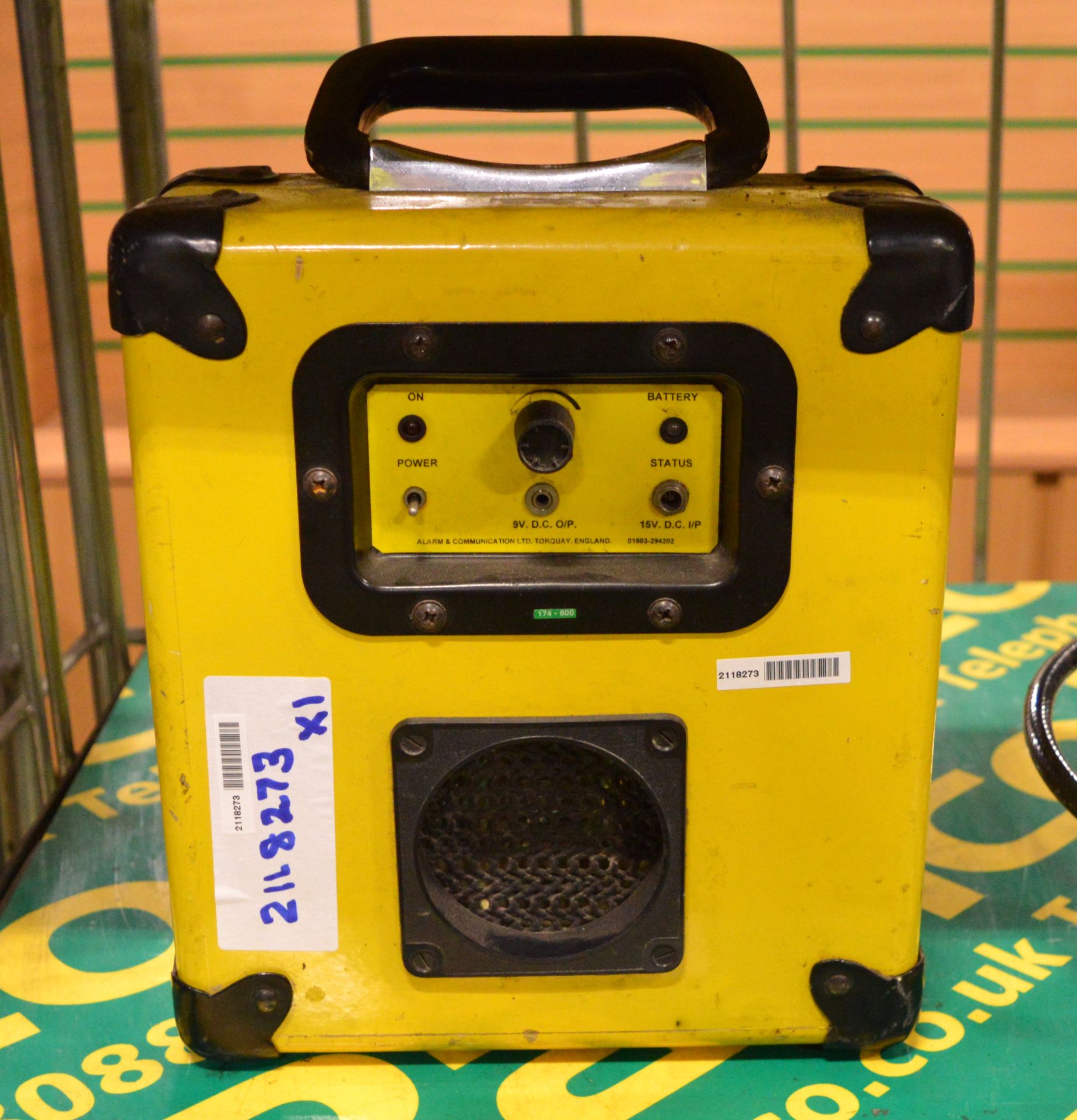 Yellow Amplifer Comms Box.