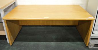 Wooden Desk L 1800 x W 1000 x H 750mm.