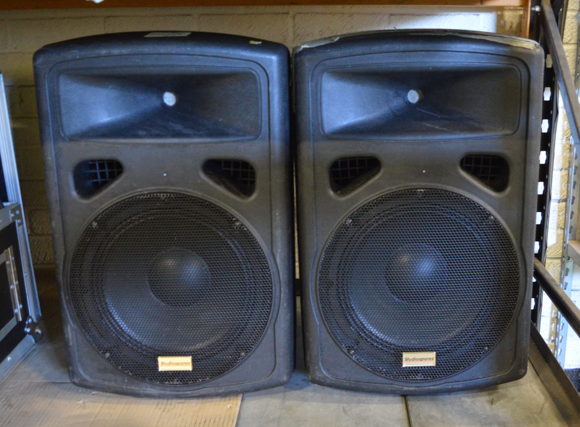 2x Studiospares 248250-250 50W Processed Active Speaker.