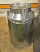 Stainless Steel Container with Tight Fitting Lid H430 x Dia270mm.