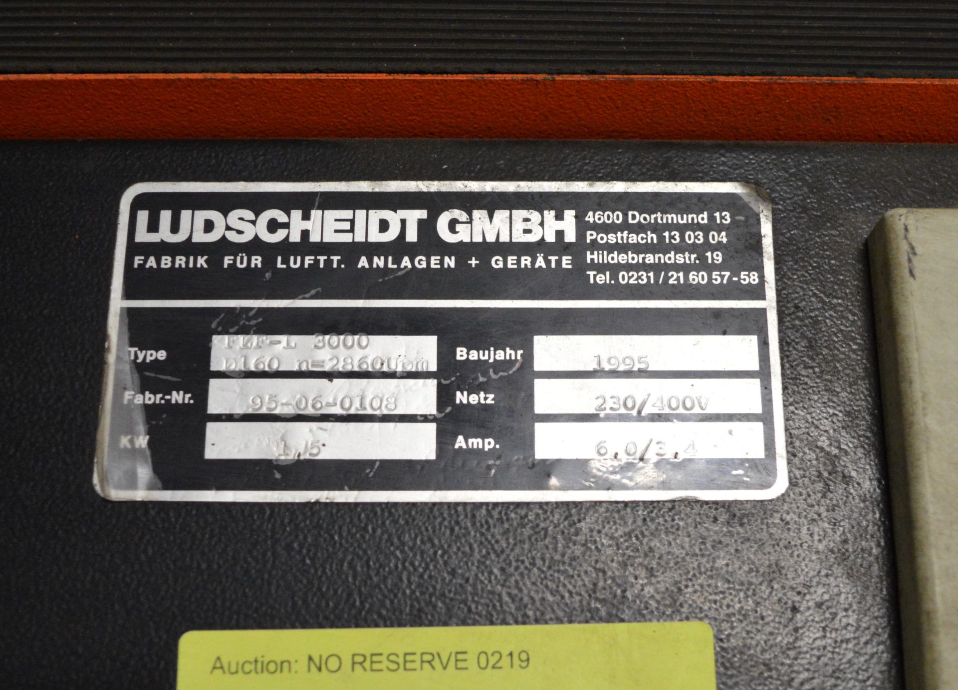 Ludscheidt GMBH FLF-L 3000 Mobile Fume Extractor. - Image 2 of 2