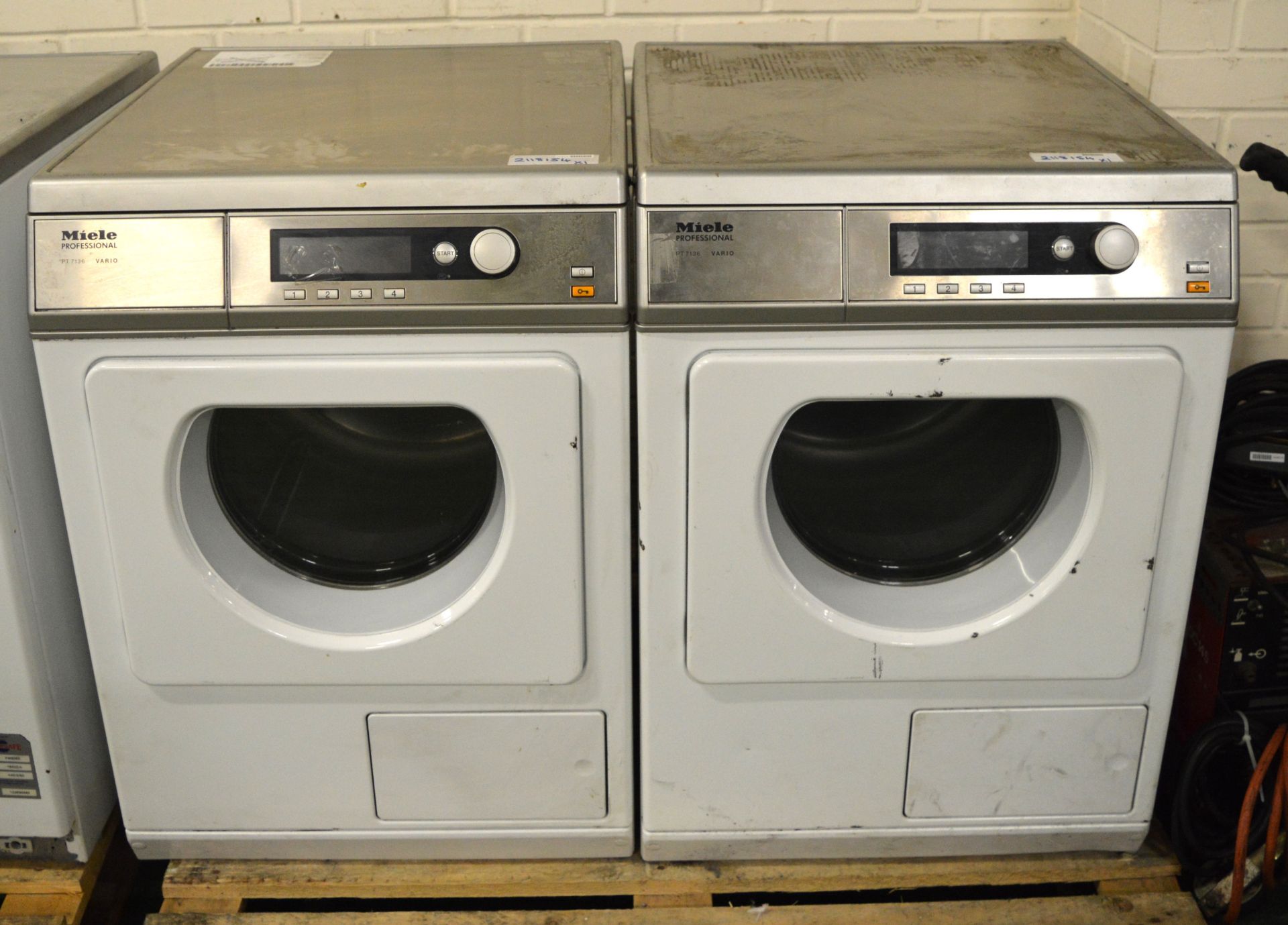 2x Miele Professional PT 7136 Virio Tumble Dryer,