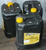 3x JCB High Performance Gear Oil. COLLECTION ONLY.