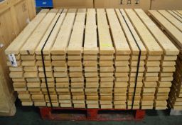 12x Slatted Wooden Bases L1310 x W1200 x H50mm.