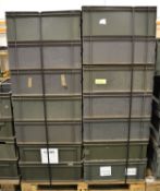 35x Plastic Storage Boxes.