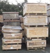 Large consignment of Wooden Transit/Storage Crates - Various Sizes. COLLECTION ONLY.