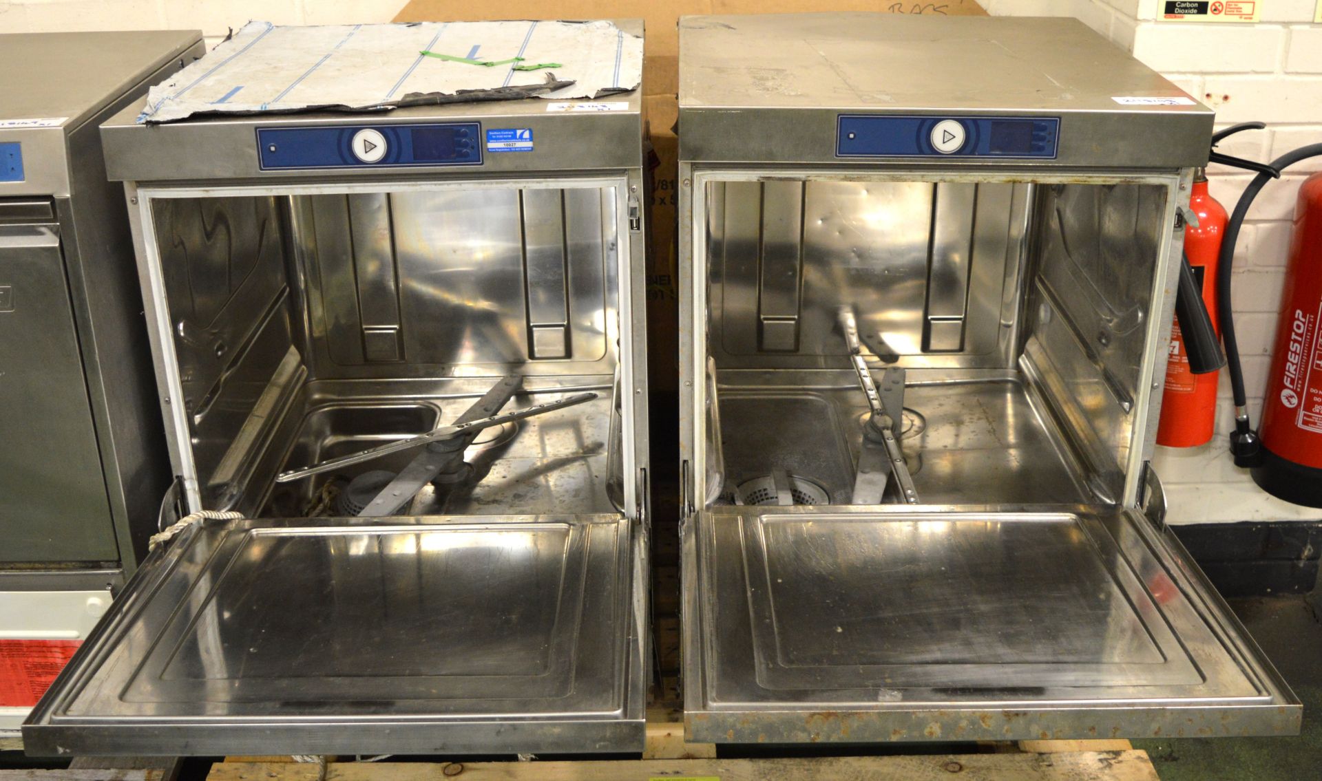 2x Hobart FX-A-SEF 12/131 Dishwasher 440v 3ph. - Image 2 of 2