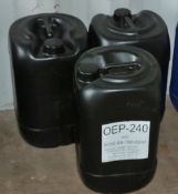 3x OEP-240 34D 25ltr. COLLECTION ONLY.