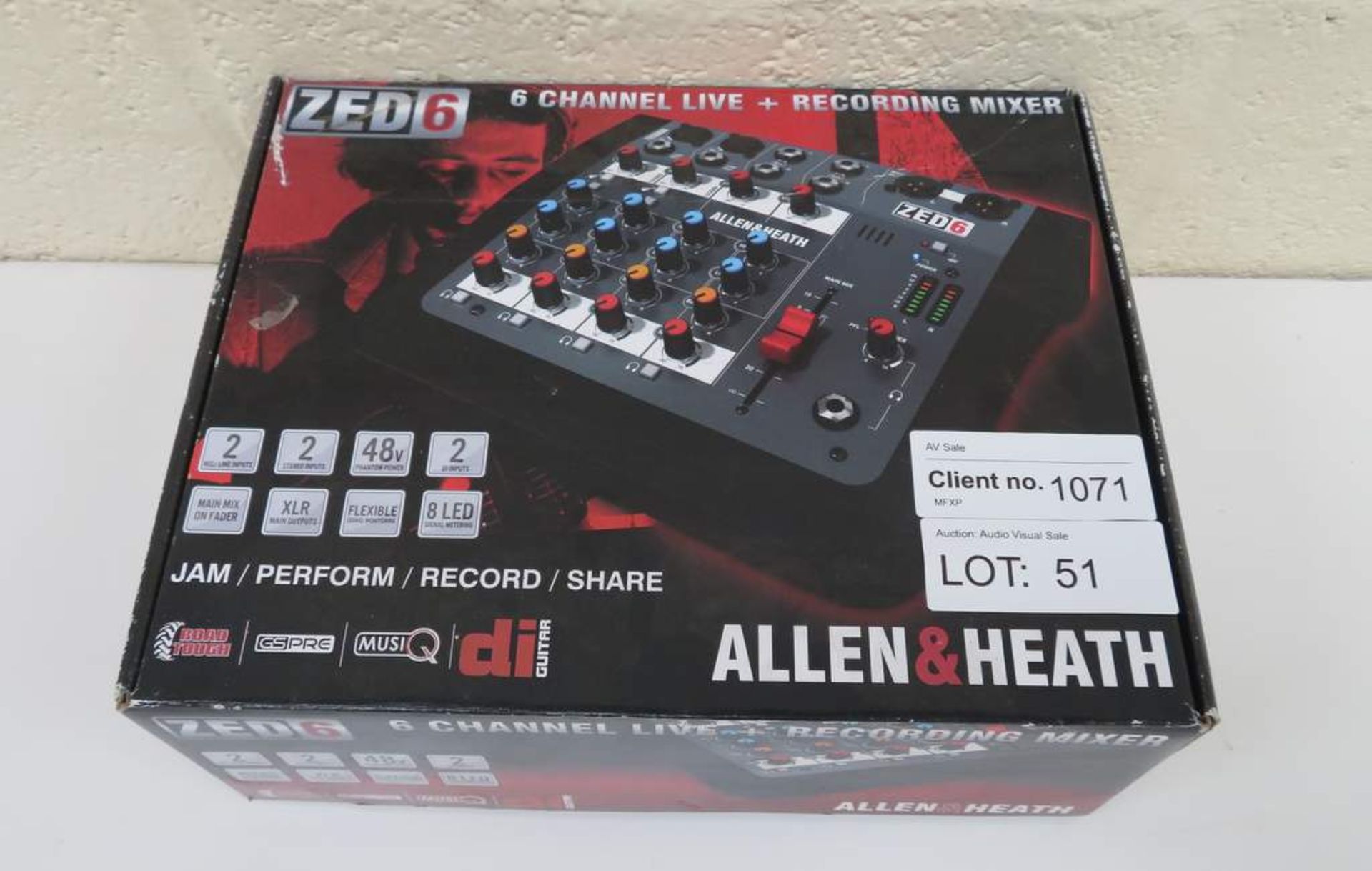 Allen & Heath Zed 6 sound mixer - New - Image 4 of 7