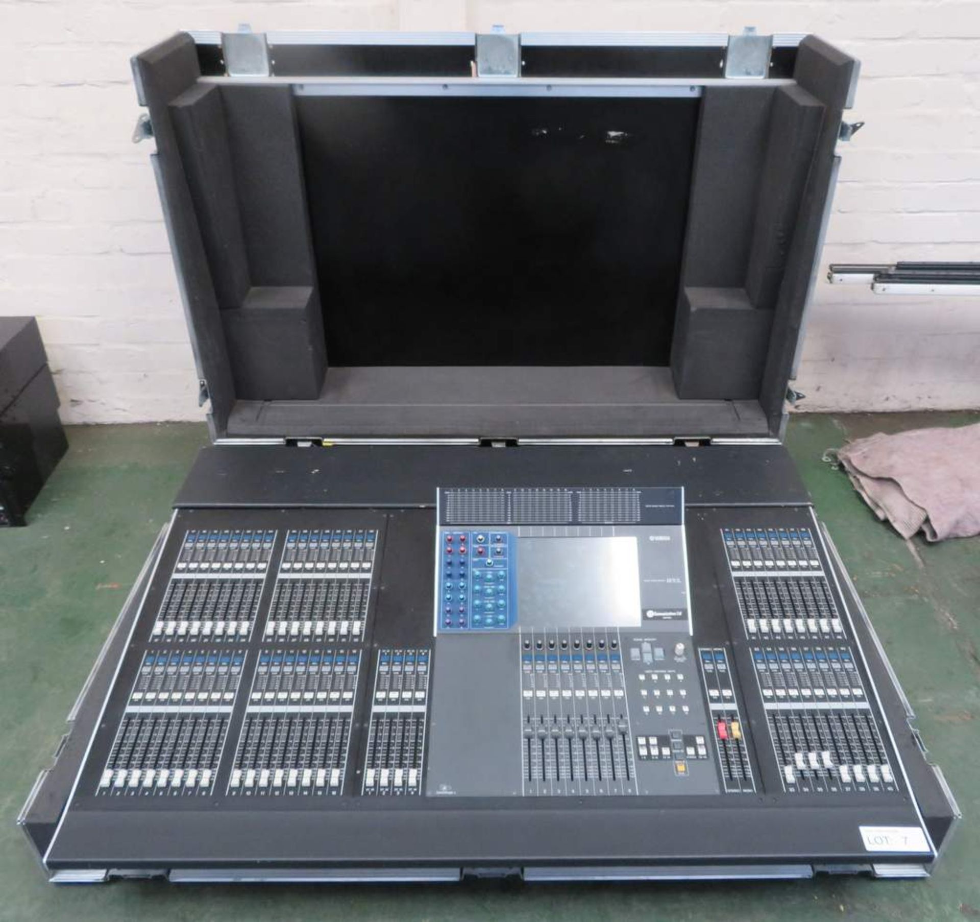 Yamaha M7CL 48 channel digital mixing console with meter bridge and 3 SB168 Digital Stagebox