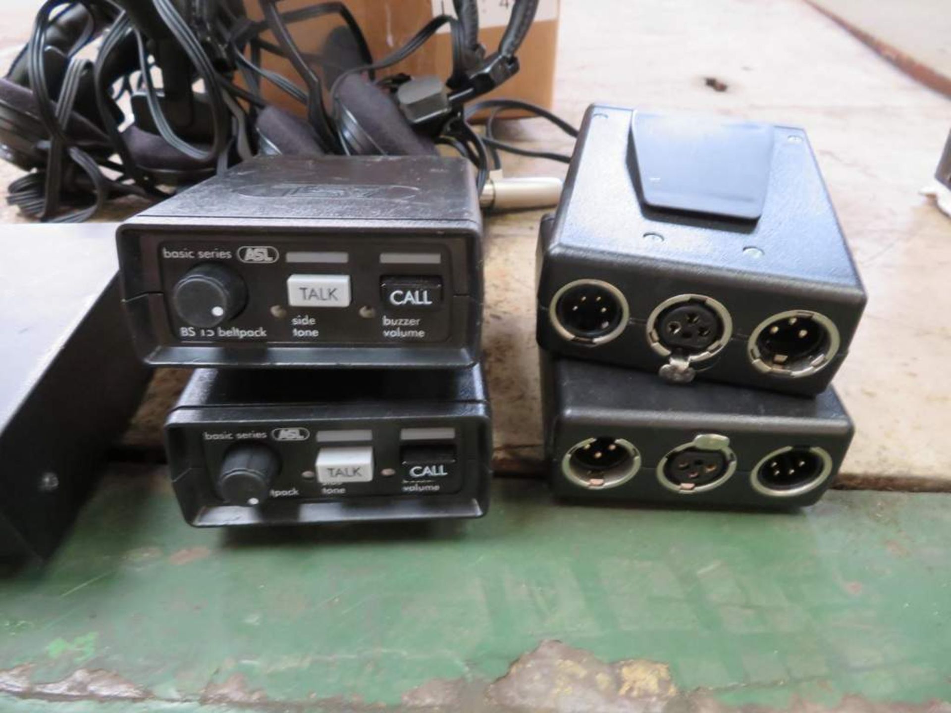 ASL4 station intercom system with power supply and headsets - Image 4 of 7