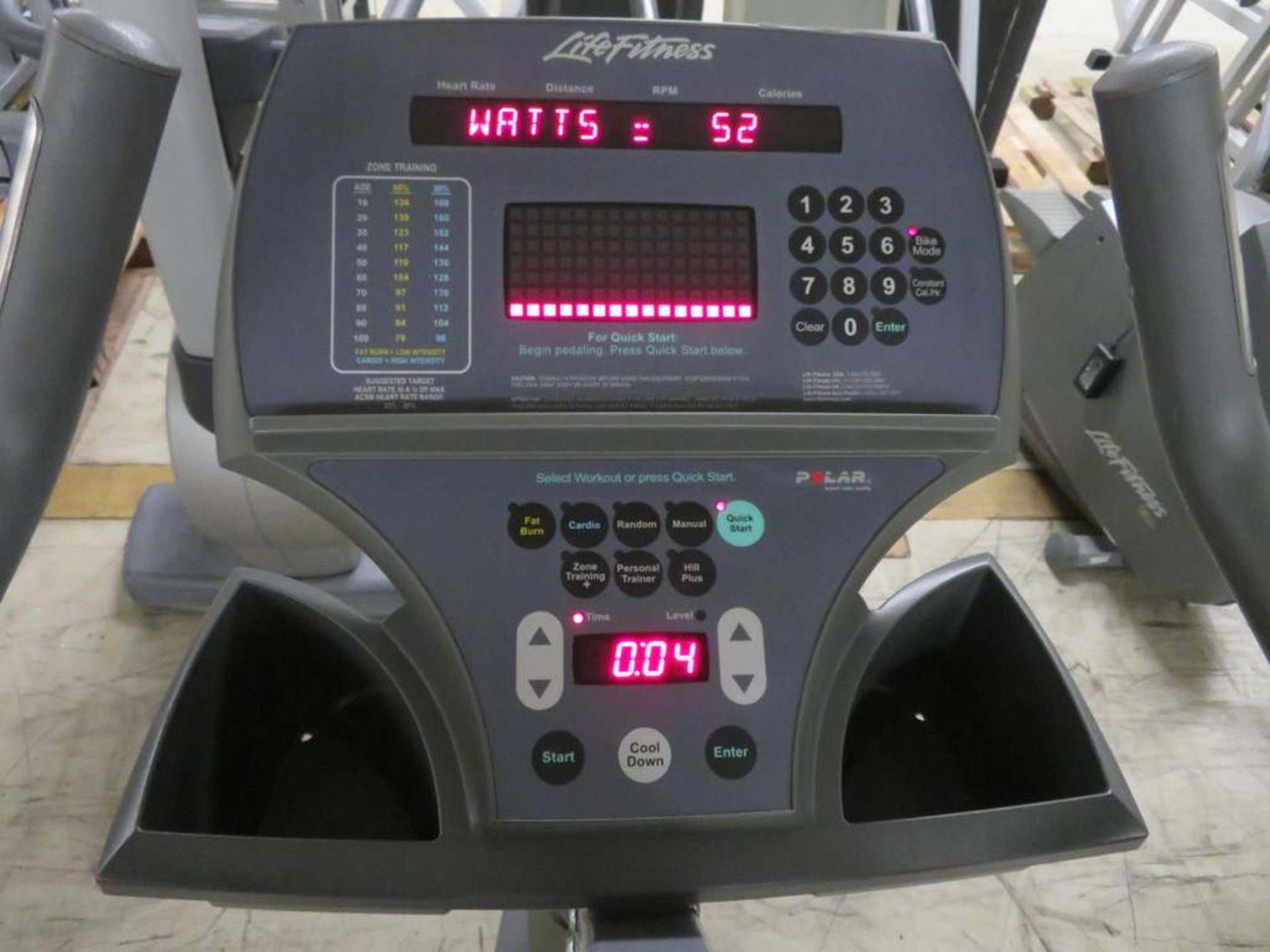 Life Fitness 95ci Upright Exercise Bike - Image 8 of 9