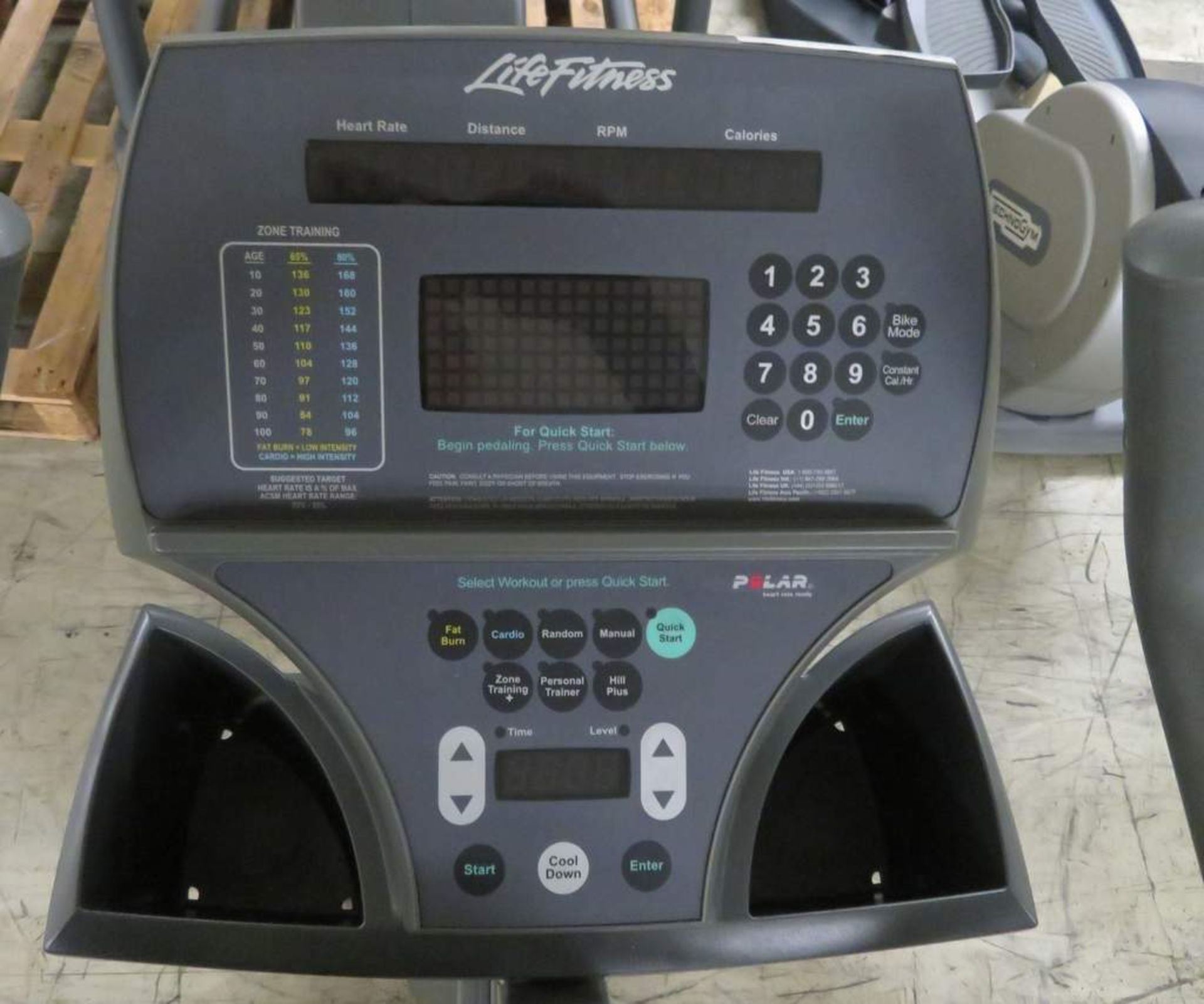 Life Fitness 95ci Upright Exercise Bike - Image 5 of 9