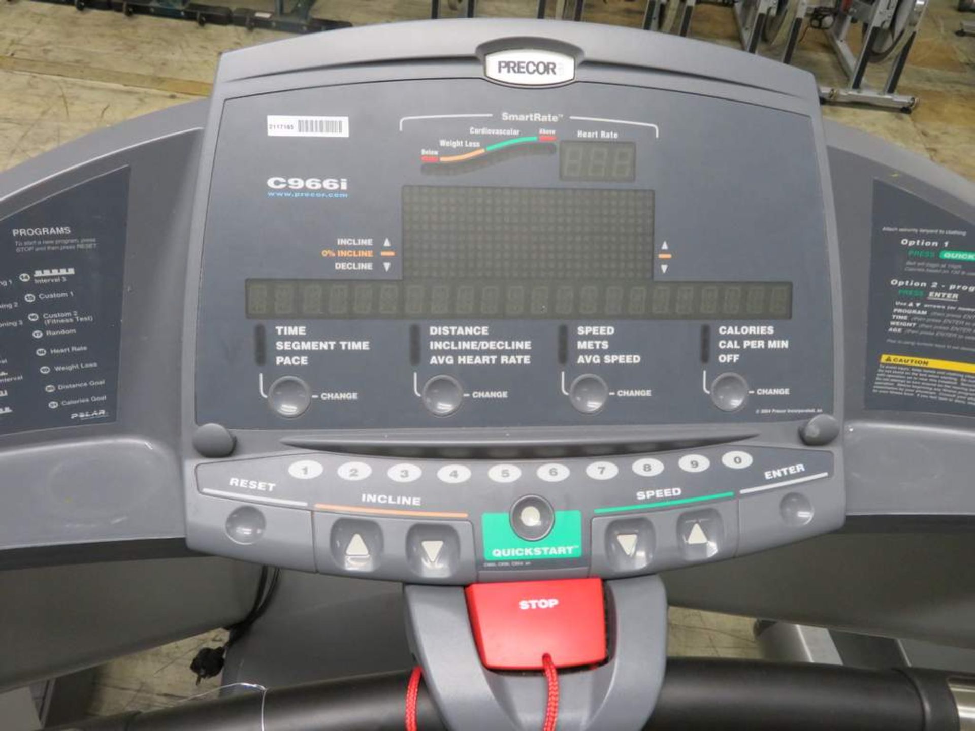 Precor USA C966i Treadmill - Image 4 of 9