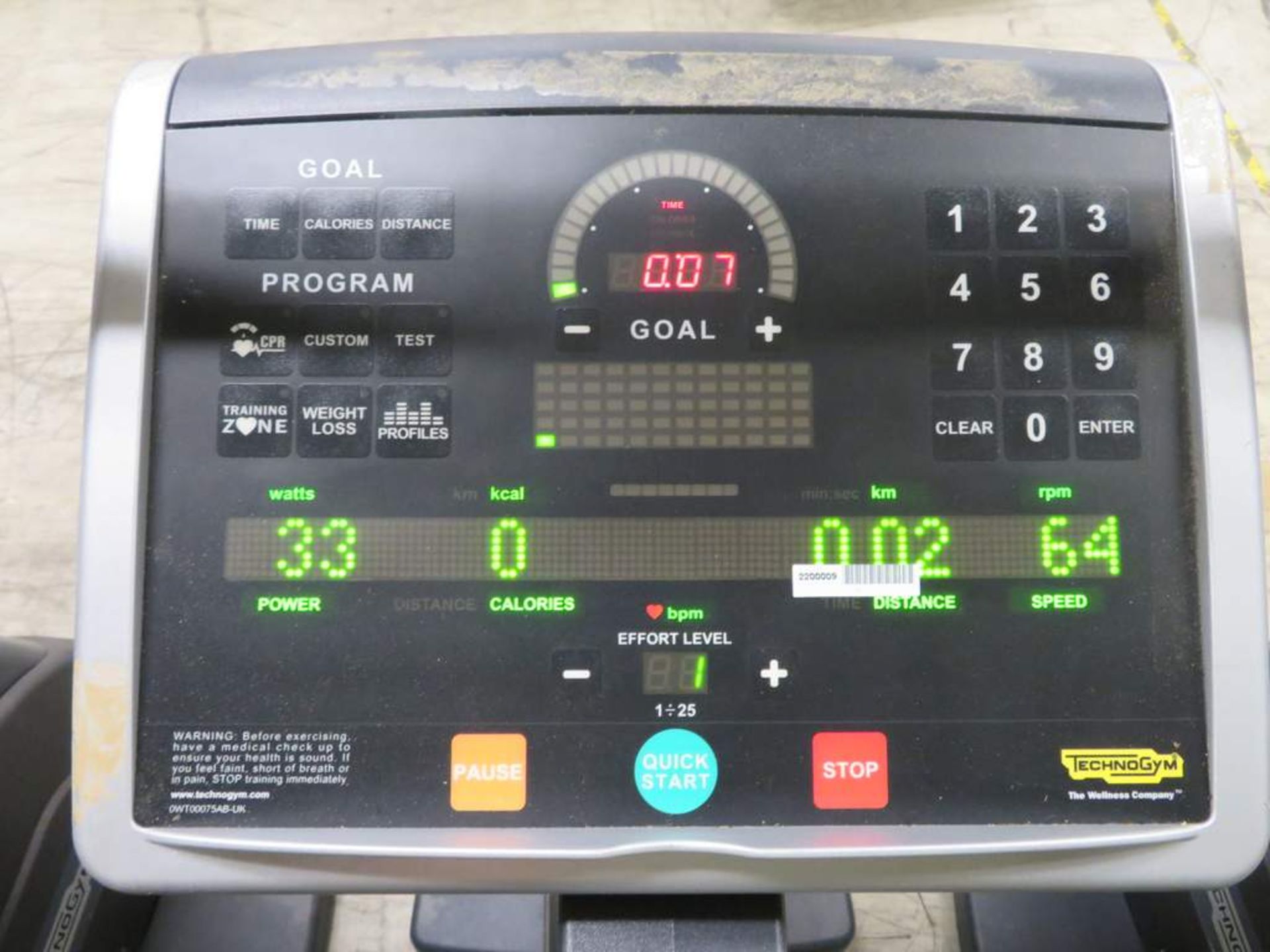 Technogym Excite 700 SP Upright Exercise Bike - Image 6 of 9