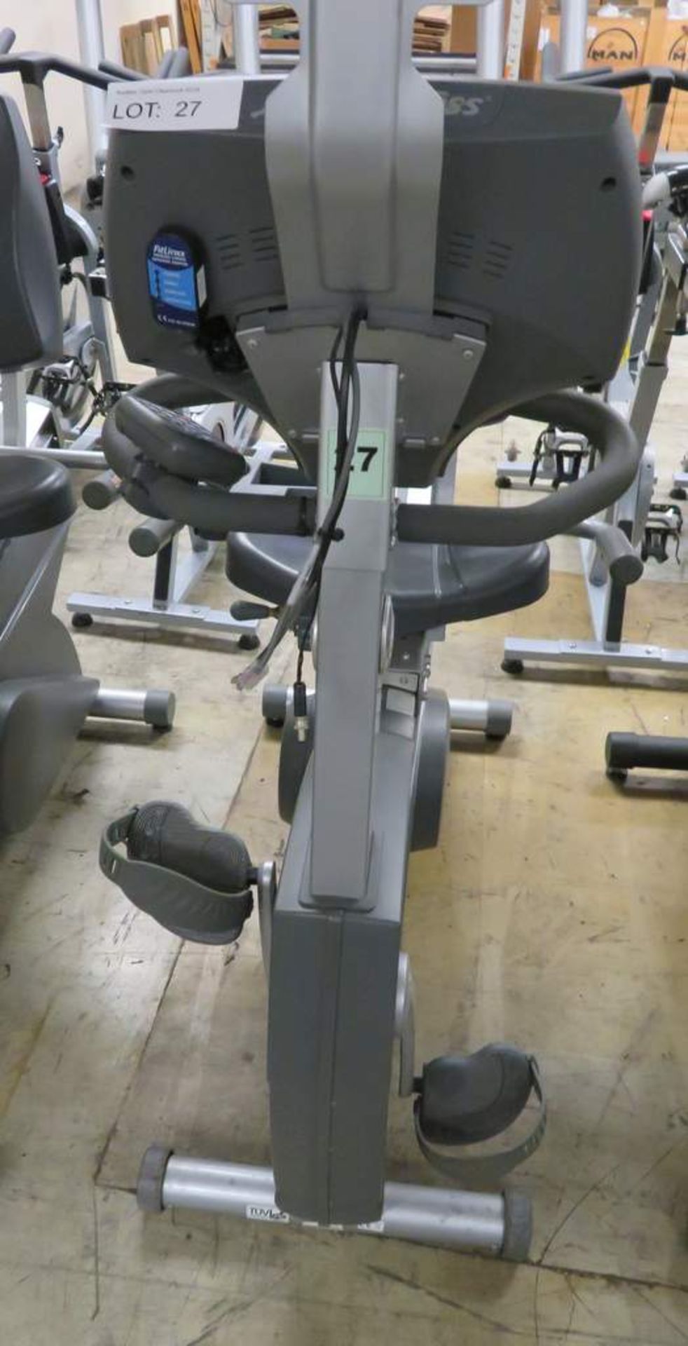 Life Fitness 93 Ri Recumbent Exercise Bike - Image 9 of 11