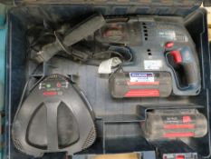 BOSCH SDS PLUS BATTERY HAMMER DRILL C/W CARRY CASE