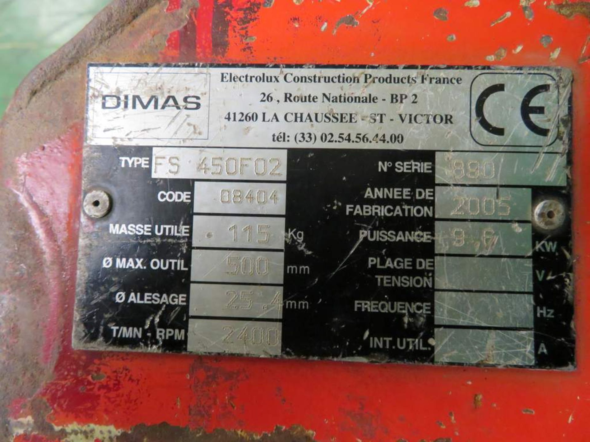 DIMAS FS450 S PETROL POWERED FLOOR SAW - Image 3 of 4