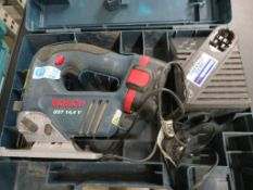 BOSCH BATTERY JIGSAW C/W 230V CHARGER & CARRY CASE