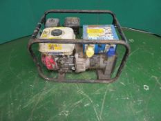 CRADLE MOUNTED PETROL GENERATOR WITH 110 & 240V OUTLETS