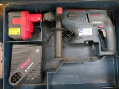 BOSCH SDS PLUS BATTERY HAMMER DRILL C/W CARRY CASE