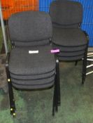 8x Stackable chairs