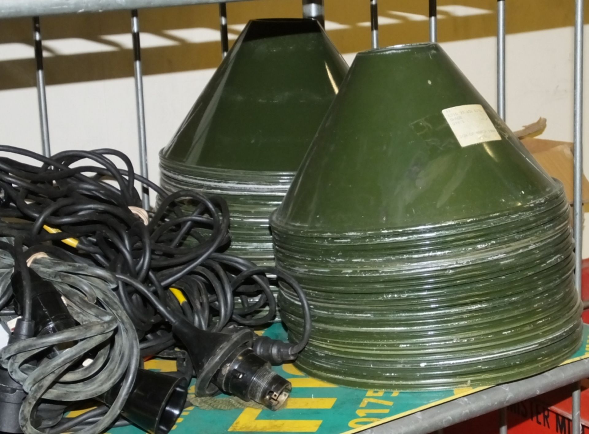 Festoon cables, Green lamp shades NSN 6210-99-451-6176 approx 45 - Image 2 of 3