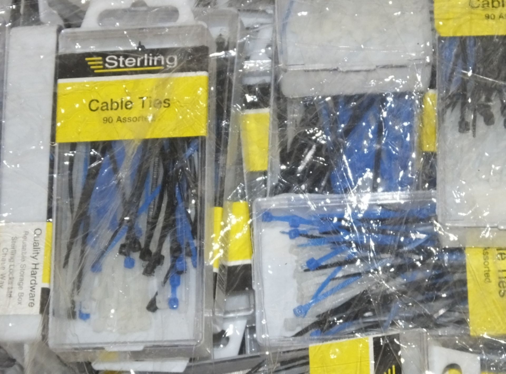 Assorted small electricians cable ties - 90 per box (approx) -135 boxes - Image 2 of 2