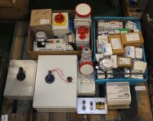 Various Electrical spares - Junction boxes, Trip Switches, Connectors